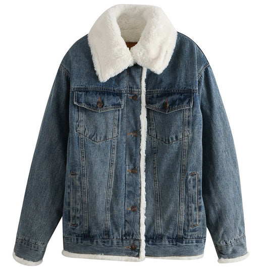 Denim Spijkerjack Tamara - Gevoerd Spijkerjack Semi-Oversized