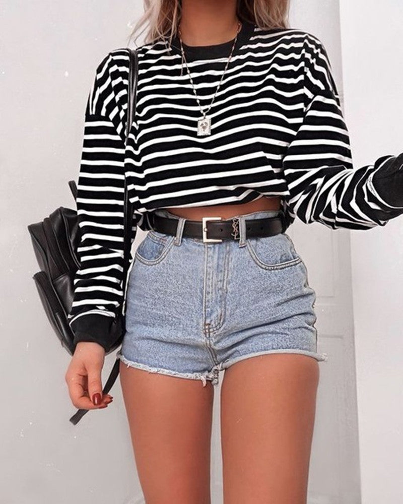 Crop Top Natalya - Long Sleeve Crop Top